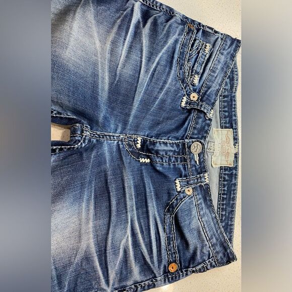 •	Big Star Liv Capri Jeans Women’s 30x23 Blue Stretch Denim EUC - Picture 4 of 15